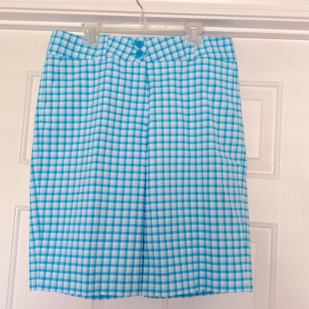 Nike Golf Dri-Fit Checkham Shorts Womens Size 10